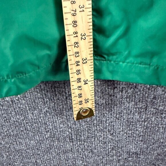 Woolrich Jacket Womens L Green Full Zip Long Rain Coat Hoodie Outdoor Hiking - Picture 10 of 10